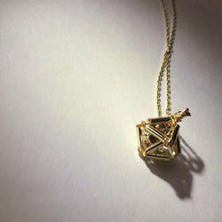 【noilmok】cubic jem necklace~立方体のネックレス 3枚目の画像