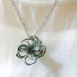【monokli】chocolate mint flower necklace 5枚目の画像