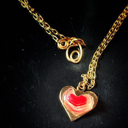 【monokli】baroque heart~歪なハートのネックレス~ 2枚目の画像