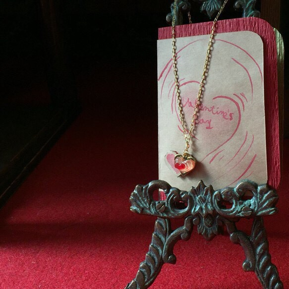 【monokli】baroque heart~歪なハートのネックレス~ 3枚目の画像