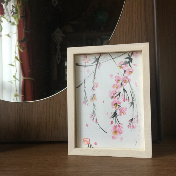 monokli】季節の花の水墨画〜春の枝垂れ桜 絵画 Noilmok by k monokli】季節の花の水墨画〜春の枝垂れ桜 絵画 Noilmok by k
