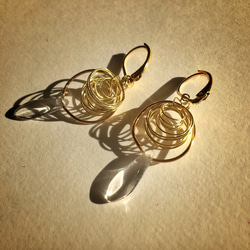 【noilmok】brass spiral~真鍮のピアス~ 5枚目の画像