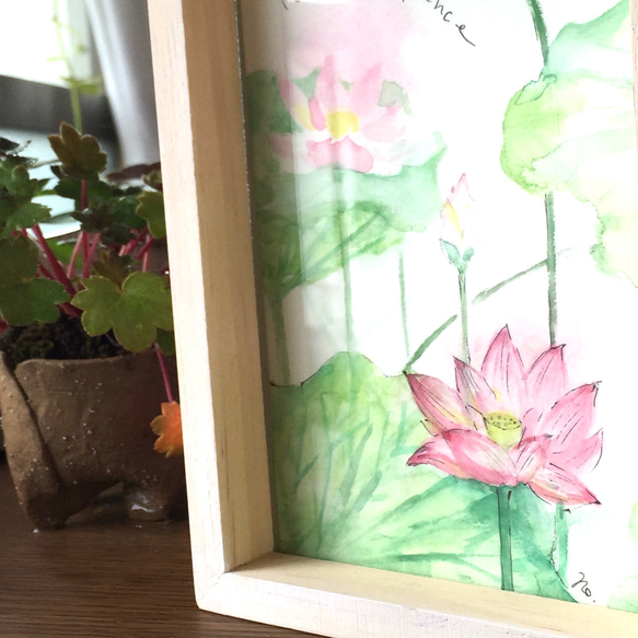 【monokli】蓮池～季節の花のアートフレーム～ 2枚目の画像