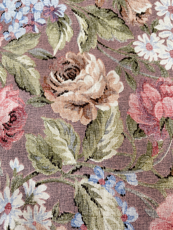ゴブラン織り風 バラのグラニーバッグ 4枚目の画像