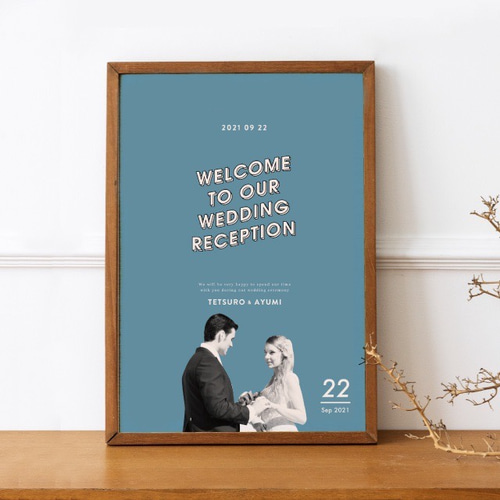 アメリカン☆★ウェルカムボード✨男前インテリア 選べるカラー｜ウェルカムボード｜アメリカンレトロ｜結婚式