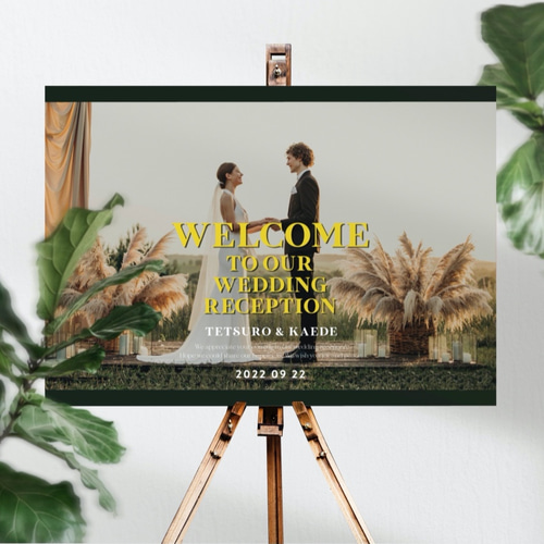 洋画風｜ウェルカムボード｜選べるカラー｜結婚式 ウェルカムボード