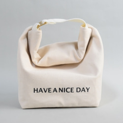 保冷ランチバッグM-HAVE A NICE DAY 1枚目の画像