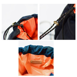 MA1ナイロン　2way巾着バッグ/ポシェット Sサイズ　 10枚目の画像