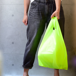 2way環保袋，也可以用作單肩包&lt;熒光黃&gt;防水和輕便 第3張的照片