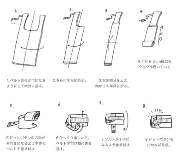 肩掛けにもなる2wayエコバッグ　＜蛍光イエロー＞　撥水　軽量 10枚目の画像