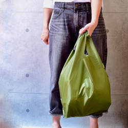 2way環保袋，也可以用作單肩包&lt;Olive&gt;防水和輕便 第1張的照片