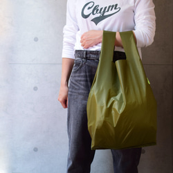 2way環保袋，也可以用作單肩包&lt;Olive&gt;防水和輕便 第2張的照片