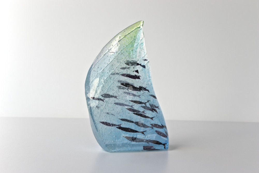 ガラス】海のオブジェ（小） No.12 立体・オブジェ powderfusing
