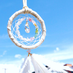 森のナチュラルドリームキャッチャー[サンキャッチャー しずく] サン