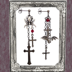 Gothic・Punk・Gothic Lolita Visual KeiSpider&amp;Bat&amp;Cross Ear 第1張的照片