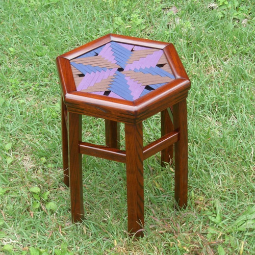 革編み込み　スツール かごめ編みラタンのコンパクトスツール｜通販のベルメゾンネット