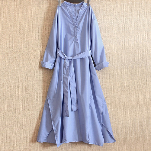 普段使いにぴったり❤️ロングワンピース ゆったりシルエット セール】限定展開 Aラインシルエット ロング ワンピース