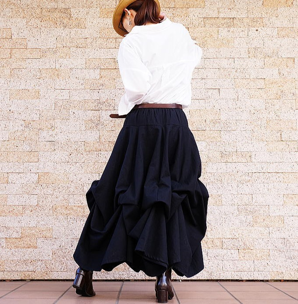Photo gallery【自由にアレンジスカート】ベーシック～Basic～（ブラック） 10枚目の画像