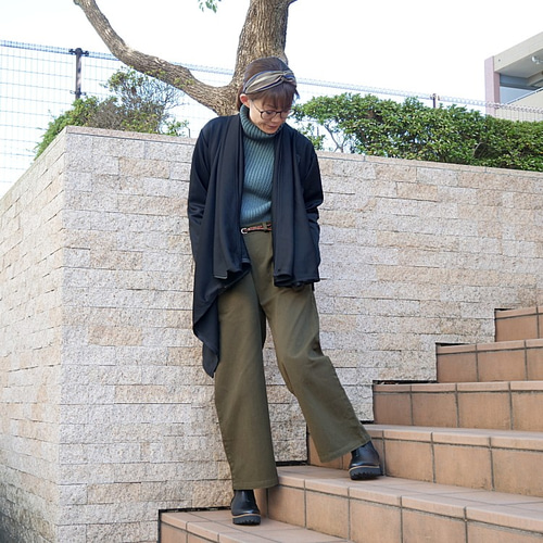 再販＊アシンメトリー＊カシュクールZIPロングジャケットコート