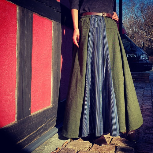 再販＊販売枚数1500枚突破【自由にアレンジスカート】動くたびに美