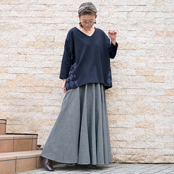 銷量超過1500件！ 【自由調節半身裙】經典百搭的原創單品 * 一件讓你愛不釋手多年的單品 * 每一個動作都展現優美身形 * 灰 第5張的照片