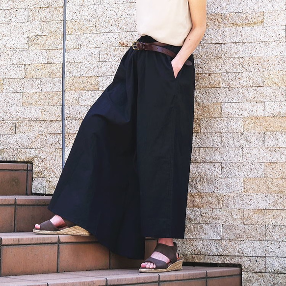 お値下げ　ハンドメイドのベストとワイドパンツ セット　センソユニコ風 お値下げ》ワイドパンツ お値下げ ハンドメイドのベストとワイドパンツ