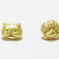 Paw Cat 耳環 [Quill Caramelized] Cat Accessory Punipuni Healing Ny 第2張的照片