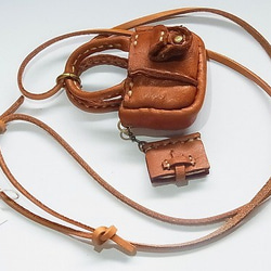 袖珍袋項鍊（駱駝）[由香守屋] 第4張的照片