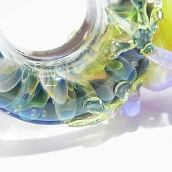 入梅 【 kengtaro / ケンタロー 】 梅雨の頃合い ボロシリケイトガラス 3枚目の画像