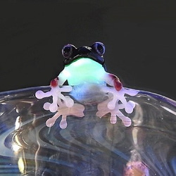 Frog Glass 【kengtaro/ケンタロー】 カエル ボロシリケイトガラス 職人 作家 蛙 グラス コップ 3枚目の画像