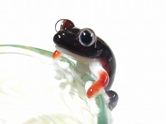 Frog Glass 【kengtaro/ケンタロー】 カエル ボロシリケイトガラス 職人 作家 蛙 グラス コップ 4枚目の画像