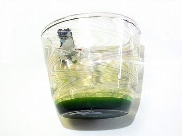 Frog Glass 【kengtaro/ケンタロー】 カエル ボロシリケイトガラス 職人 作家 蛙 グラス コップ 7枚目の画像