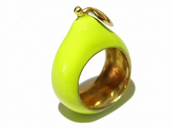 “梨花環（綠色）”的配件飾品可愛的個性目標的女性自然梨進口 第2張的照片