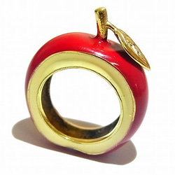 “蘋果圈（紅色）”配件飾品可愛獨特的蘋果蘋果水果進口 第1張的照片
