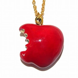 “噬是蘋果項鍊”進口配件飾品天然蘋果可愛蘋果格林 第1張的照片