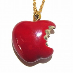 “噬是蘋果項鍊”進口配件飾品天然蘋果可愛蘋果格林 第2張的照片