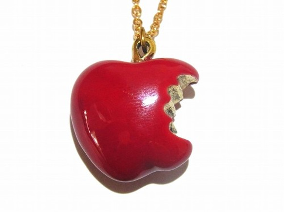 “噬是蘋果項鍊”進口配件飾品天然蘋果可愛蘋果格林 第2張的照片