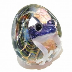 青蛙的腳步在一個水坑七條kengtaro健太郎]小漣漪硼矽玻璃工匠作家青蛙蔓延 第2張的照片