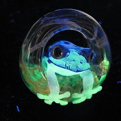 青蛙的腳步在一個水坑七條kengtaro健太郎]小漣漪硼矽玻璃工匠作家青蛙蔓延 第4張的照片