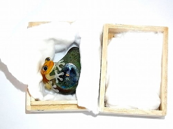 『 彩 いろどり (弐) 』【 kengtaro / ケンタロー 】 カエル ボロシリケイトガラス 職人 作家 蛙 　和 10枚目の画像