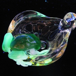 那些誰照光[kengtaro /健太郎]青蛙硼矽酸鹽玻璃工匠作家蛙青蛙青蛙一個點 第4張的照片