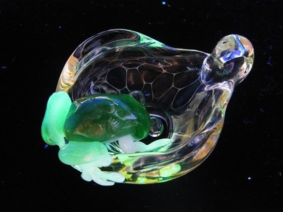 那些誰照光[kengtaro /健太郎]青蛙硼矽酸鹽玻璃工匠作家蛙青蛙青蛙一個點 第4張的照片