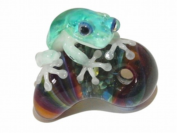 蛙寶石（珠寶）7 [kengtaro健太郎]珠寶和青蛙硼矽酸鹽玻璃工匠作家蛙 第1張的照片