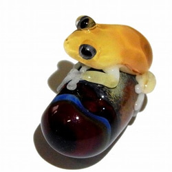 『 宙 そら（弐） 』【 kengtaro / ケンタロー 】 カエル ボロシリケイトガラス 職人 作家 蛙 かえる 8枚目の画像