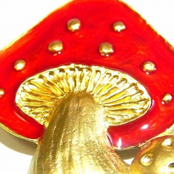 飛木耳蝸牛項鍊【Quill Caramelize】可愛蘑菇蘑菇紅毒美少女 第4張的照片