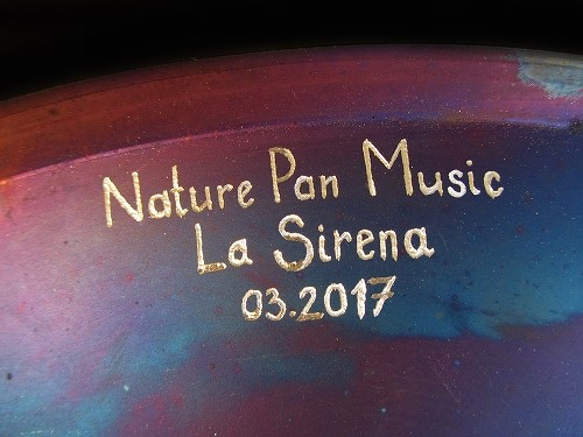 ハンドパン（La Sirena）9音階 スカイブルー ハング スチール ドラム 3枚目の画像