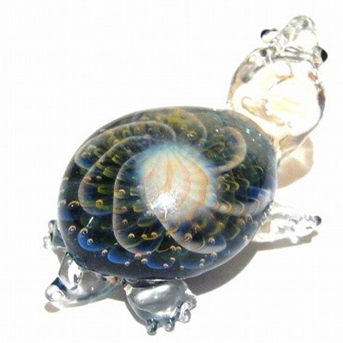 亀 【 kengtaro ケンタロー 】ペンダントトップ ボロシリケイトガラス