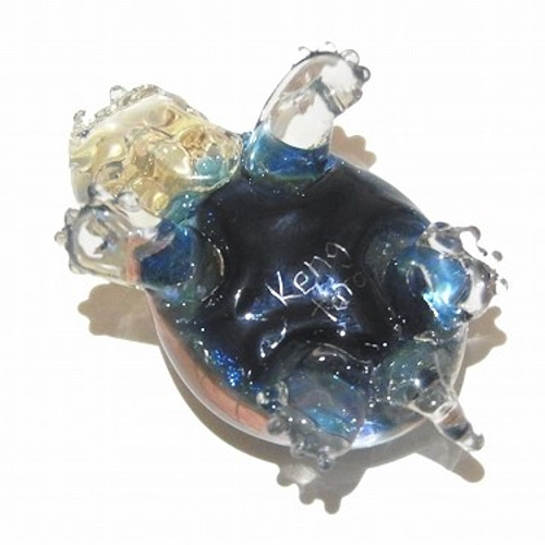 亀 【 kengtaro ケンタロー 】ペンダントトップ ボロシリケイトガラス