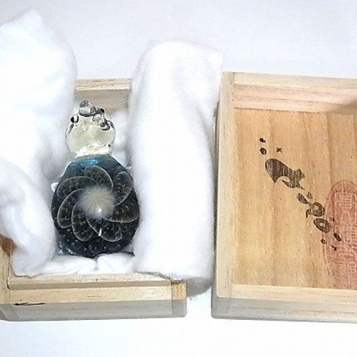 亀 【 kengtaro ケンタロー 】ペンダントトップ ボロシリケイトガラス