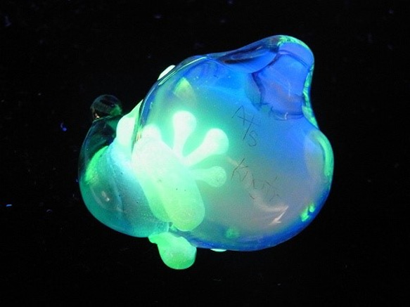 水（VOL.2）[kengtaro /健太郎]青蛙硼矽酸鹽玻璃工匠作家蛙青蛙青蛙一個點 第3張的照片